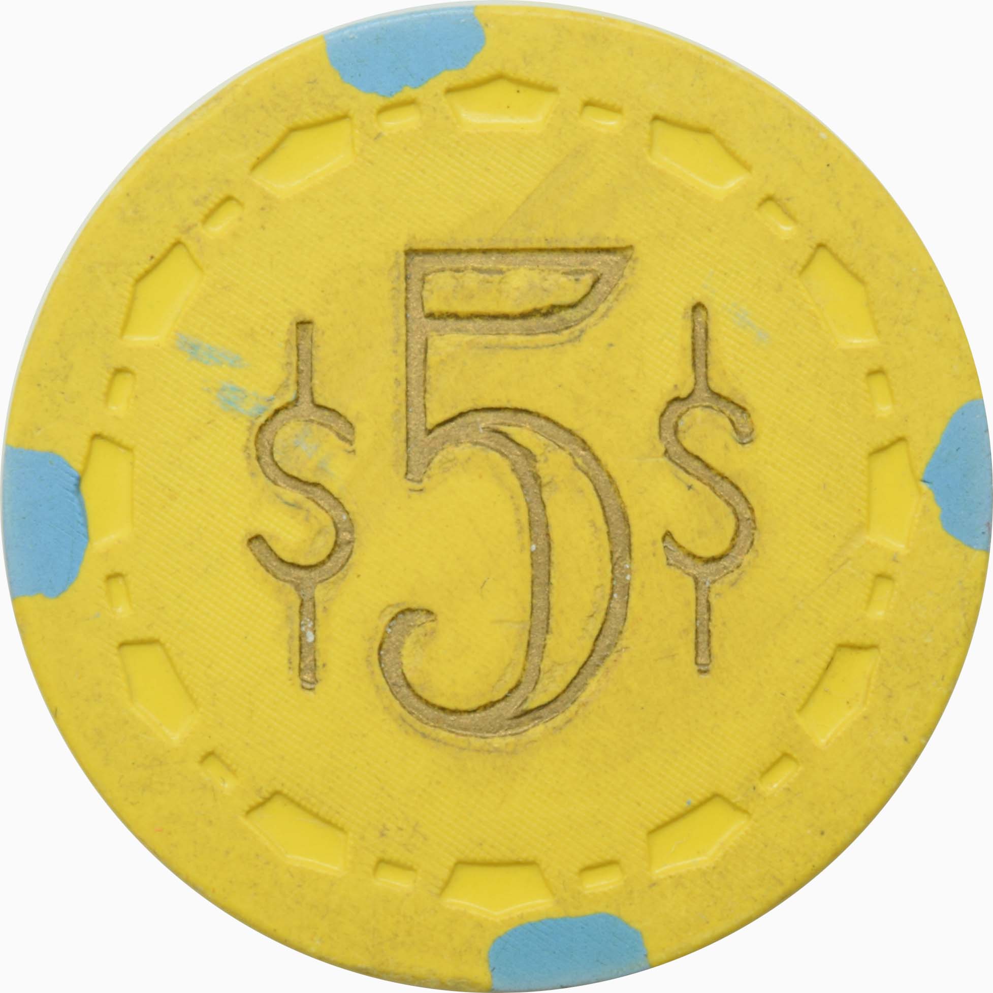 Nevada Club Casino Hawthorne Nevada $5 Chip 1953