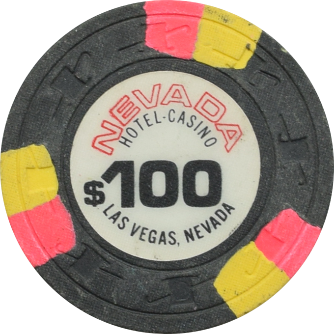Nevada Hotel Casino Las Vegas Nevada $100 Chip 1980s