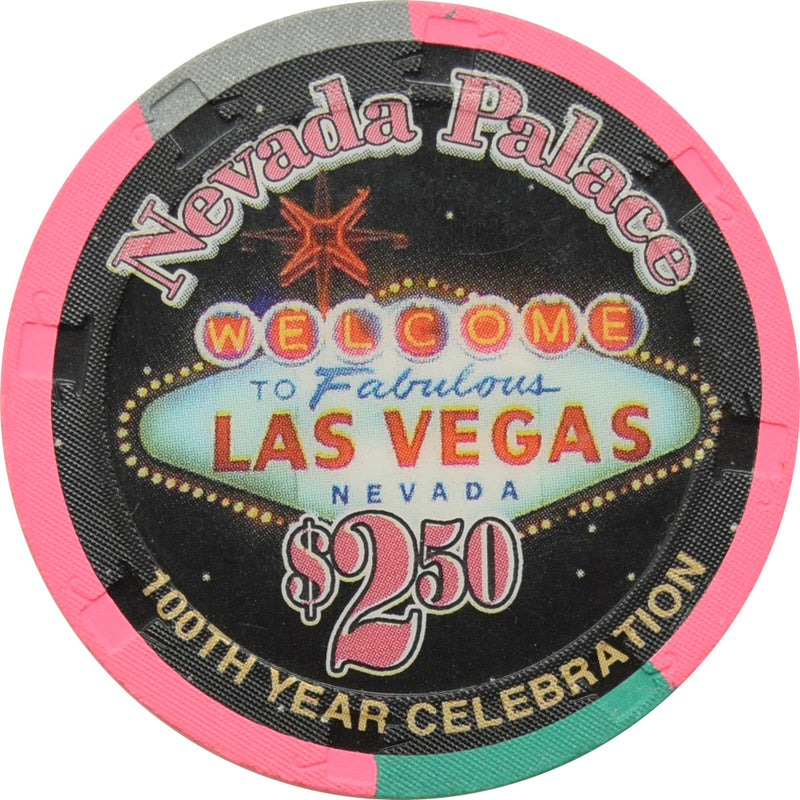 Nevada Palace Casino Las Vegas Nevada $2.50 Las Vegas Centennial Chip 2005