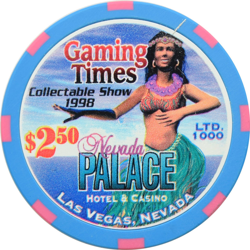 Nevada Palace Casino Las Vegas Nevada $2.50 Gaming Time Collectable Show Chip 1998