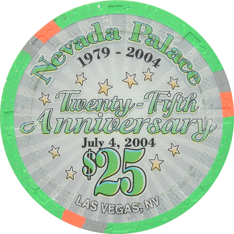 Nevada Palace Casino Las Vegas Nevada $25 25th Anniversary Chip 2004