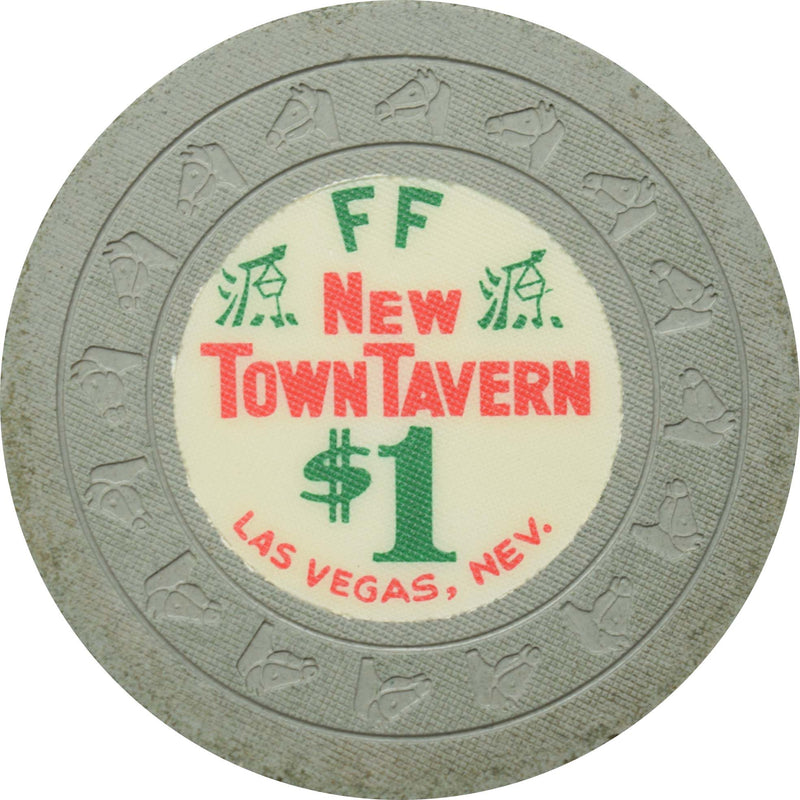New Town Tavern Casino Las Vegas Nevada $1 Chip 1963