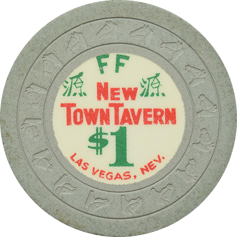 New Town Tavern Casino Las Vegas Nevada $1 Chip 1963