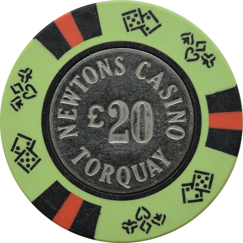 Newtons Casino Torquay United Kingdom £20 Chip