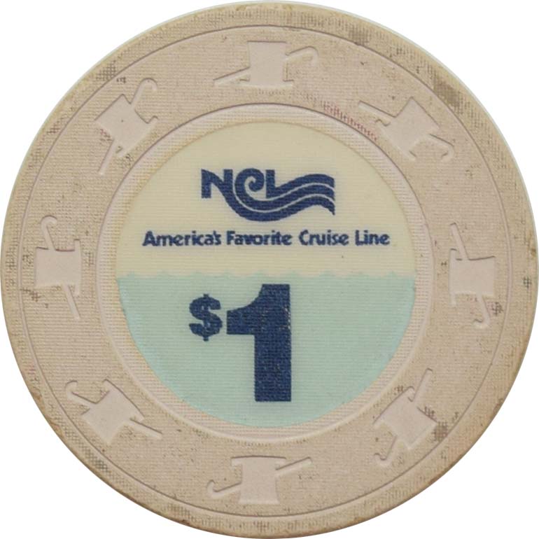 Norwegian Cruise Line (NCL) Casino $1 America's Favorite Cruise Line Chip