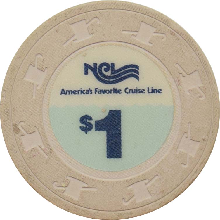 Norwegian Cruise Line (NCL) Casino $1 America's Favorite Cruise Line Chip