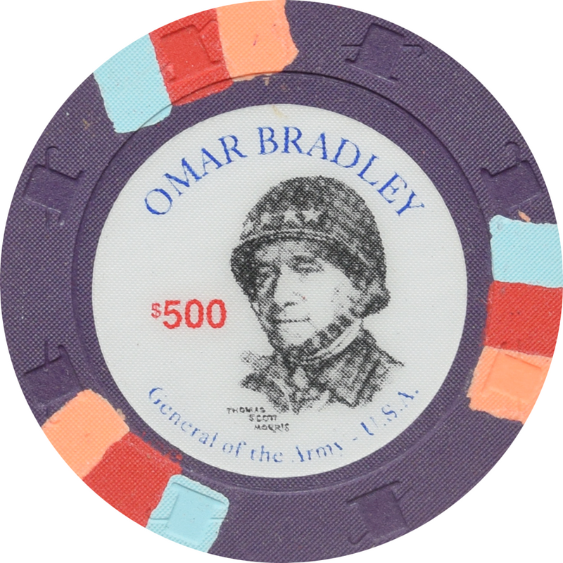 Omar Bradley U.S. Generals $500 Chip Paulson Fantasy