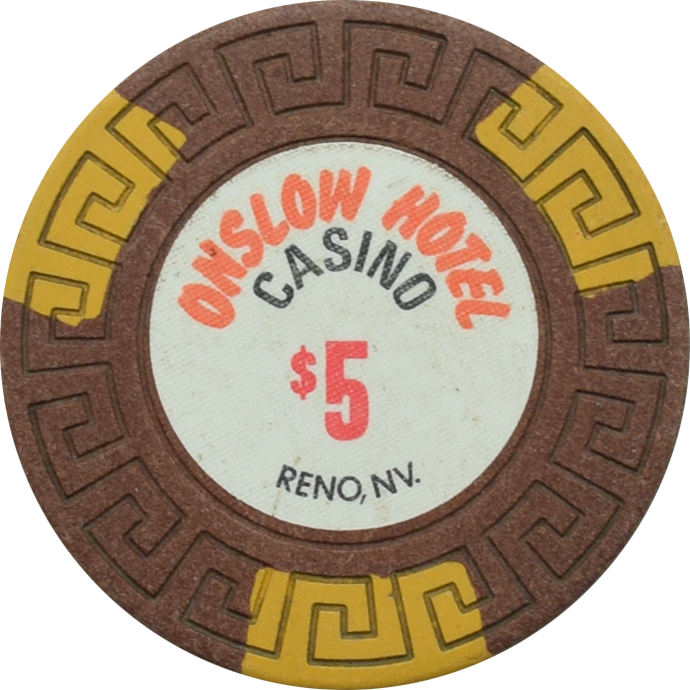 Onslow Hotel Casino Reno Nevada $5 Chip 1983