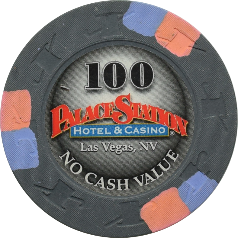 Palace Station Casino Las Vegas Nevada $100 No Cash Value 43mm Chip 2001
