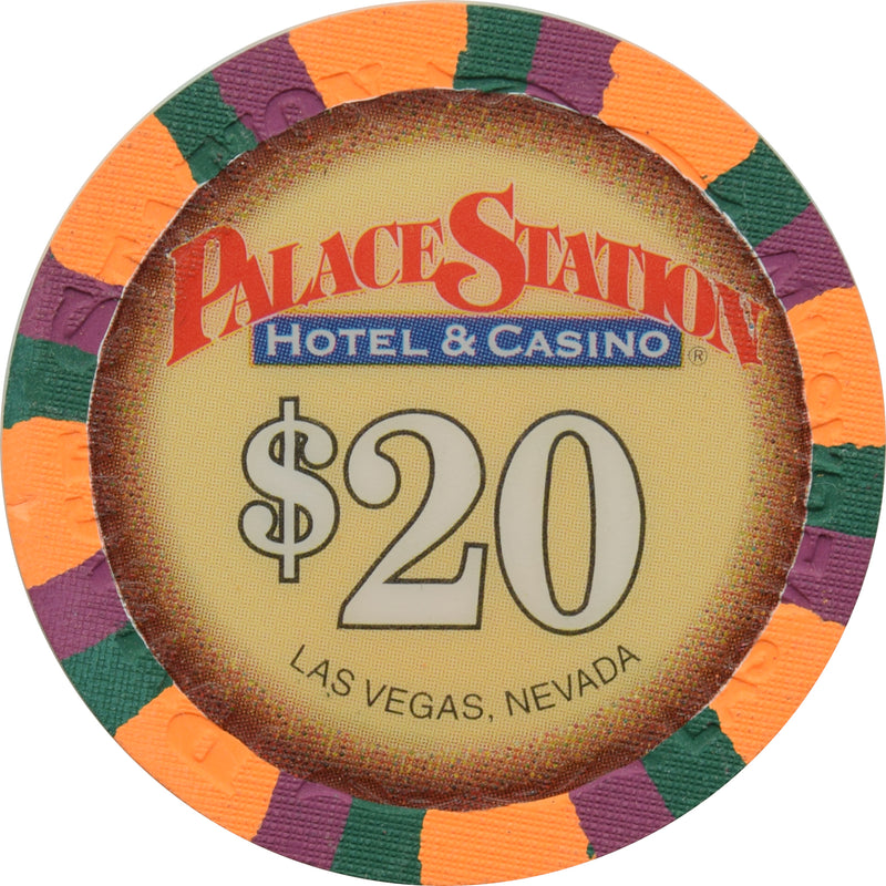 Palace Station Casino Las Vegas Nevada $20 Chip 2001