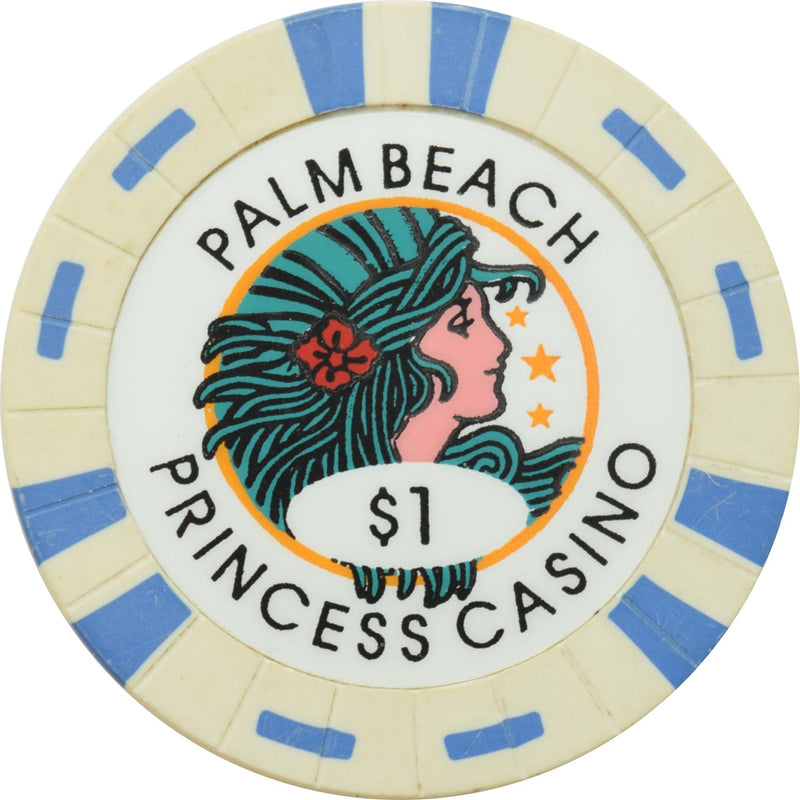 Palm Beach Princess Casino Riviera Beach Florida $1 Chip