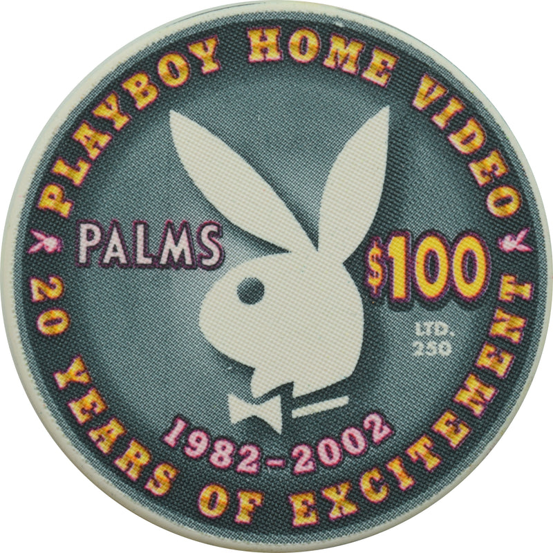 Palms Casino Las Vegas Nevada $100 20 Years of Excitement Chip 2002