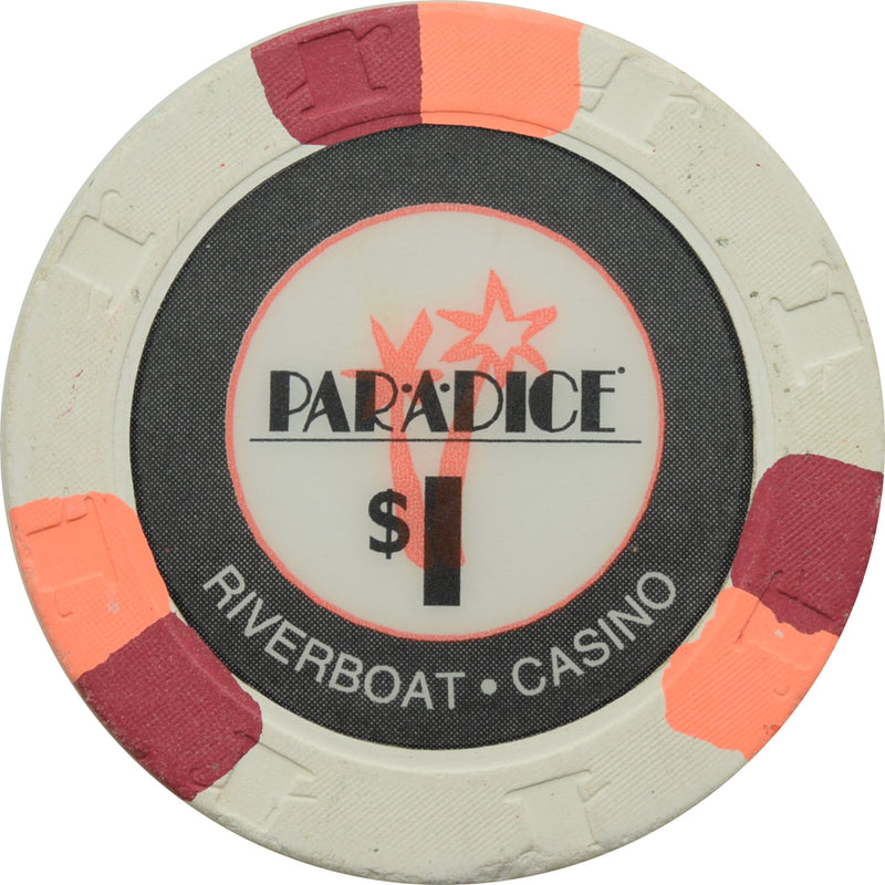 Par-A-Dice Casino East Peoria Illinois $1 RHC Chip