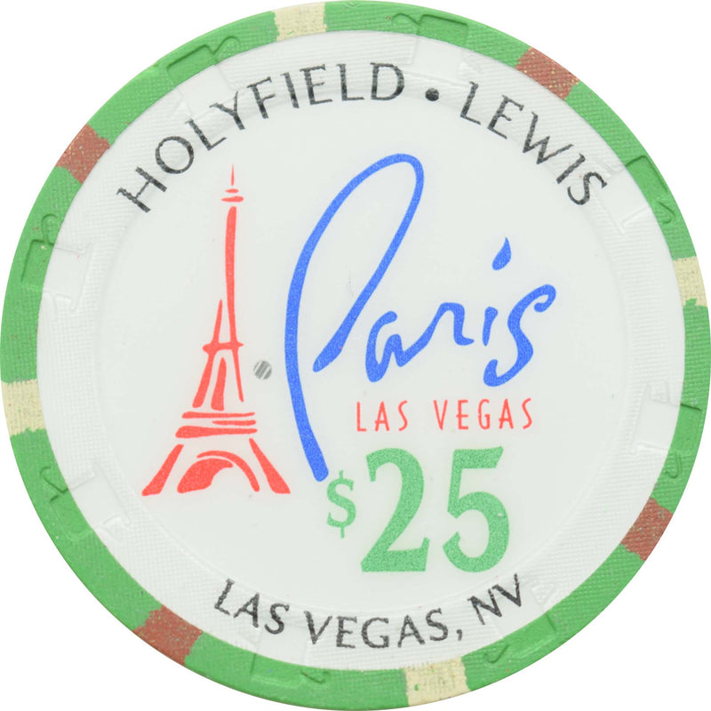 Paris Casino Las Vegas Nevada $25 Lennox Lewis Chip 1999