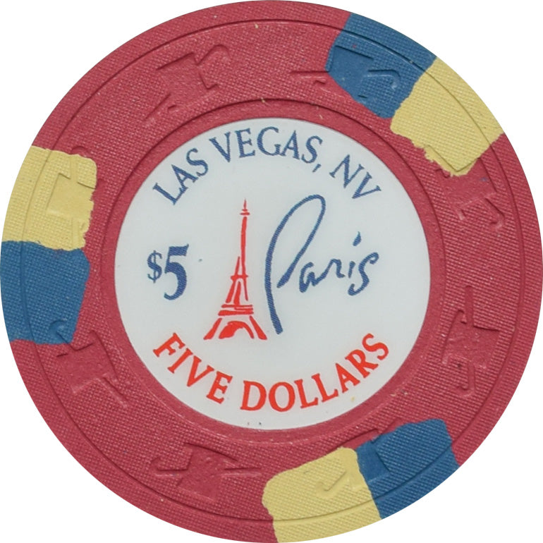 Paris Casino Las Vegas Nevada $5 Chip 2012