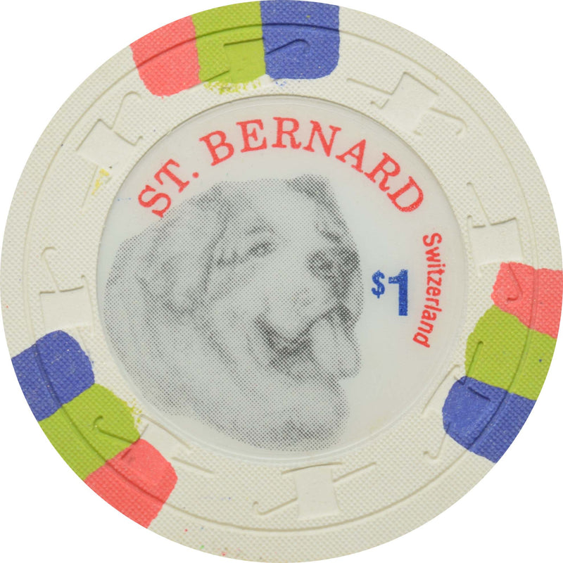 Paulson Dogs $1 St. Bernard Fantasy Chip