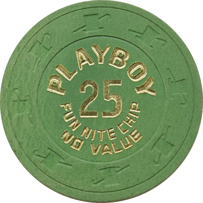 Playboy Casino Atlantic City $25 NCV Fun Nite Chip 1980s