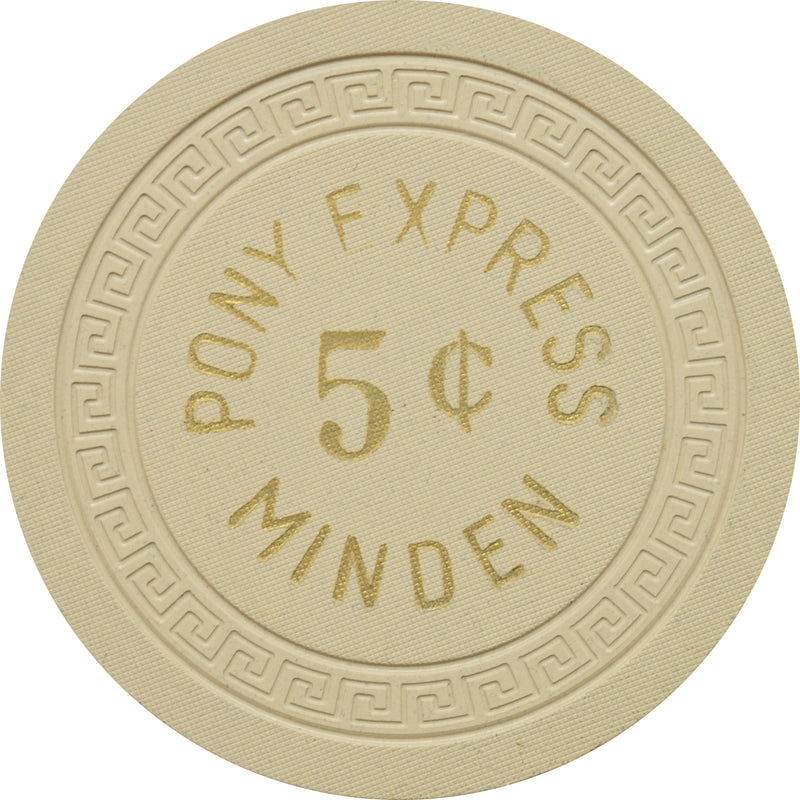 Pony Express Casino Minden Nevada 5 Cent Chip 1955