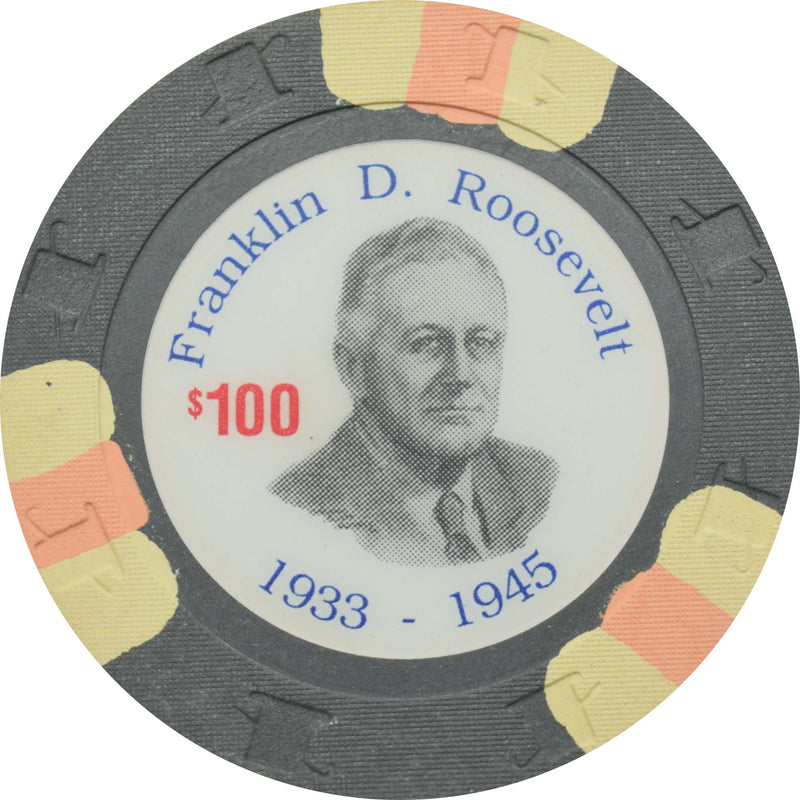 Paulson Presidents $100 Roosevelt RHC Fantasy Chip