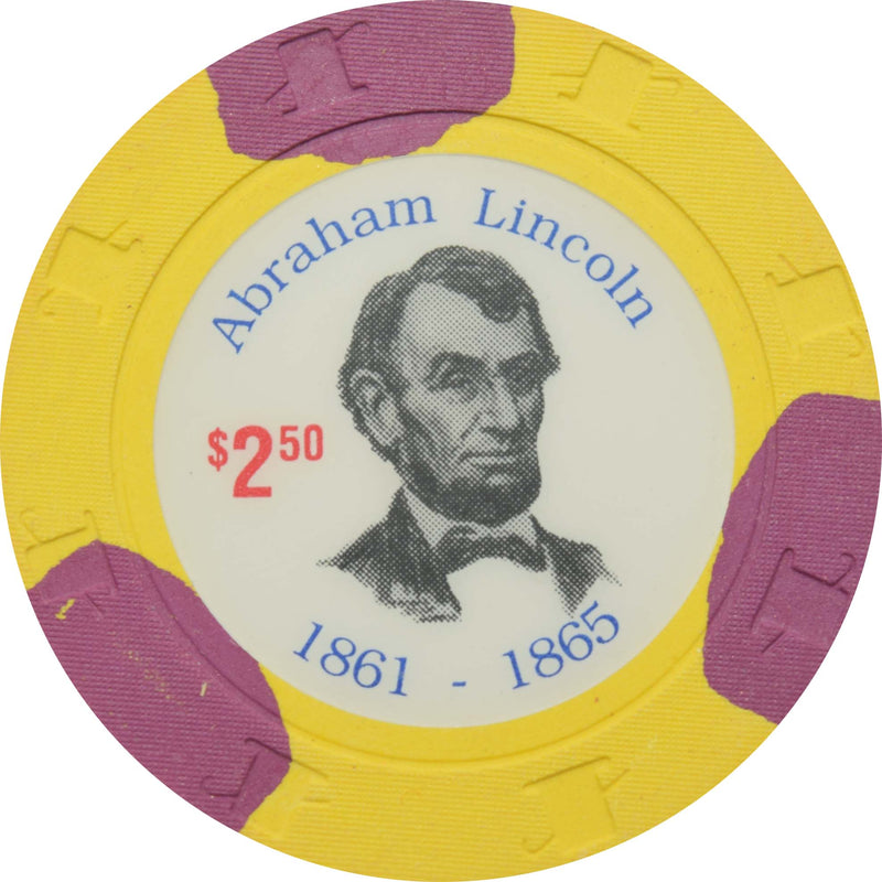 Paulson Presidents $2.50 Lincoln RHC Fantasy Chip
