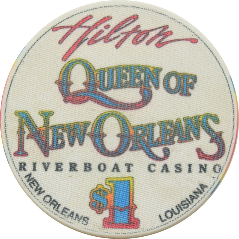 Queen of New Orleans Riverboat Casino New Orleans LA $1 Chip