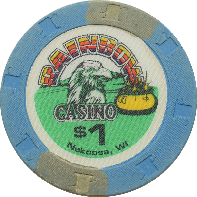 Rainbow Casino Nekoosa WI $1 Chip