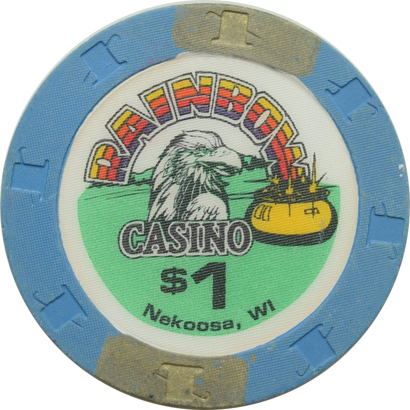 Rainbow Casino Nekoosa WI $1 Chip