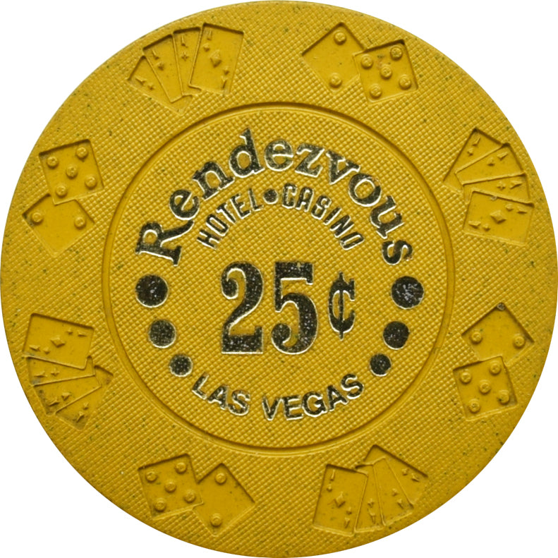 Rendezvous Casino Las Vegas Nevada 25 Cent Chip 1977