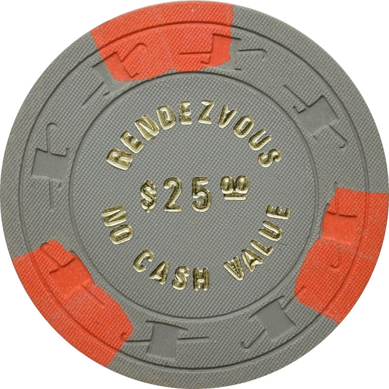 Rendezvous Casino Las Vegas Nevada $25 NCV Chip 1977