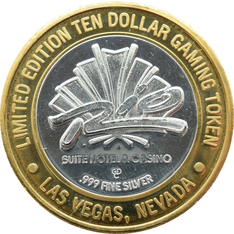 Rio Casino Las Vegas "Masquerade Village" $10 Silver Strike .999 Fine Silver 1997