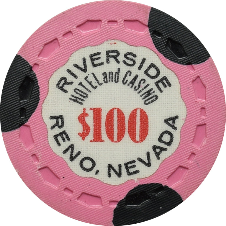 Riverside Hotel Casino Reno NV $100 Chip 1963