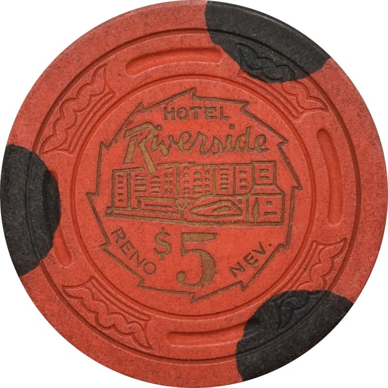 Riverside Casino Reno Nevada $5 Chip 1959