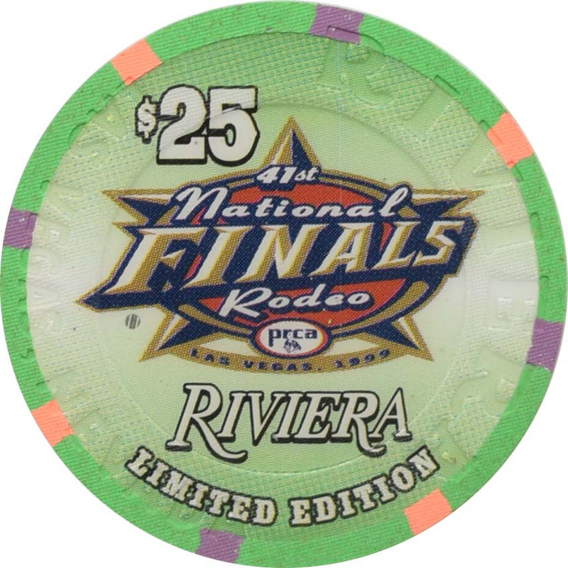 Riviera Casino Las Vegas Las Vegas $25 National Finals Rodeo Chip 1999