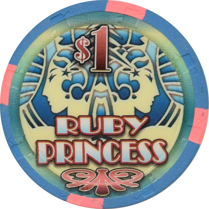 Ruby Princess (Princess Cruises) Casino $1 Chip 2008