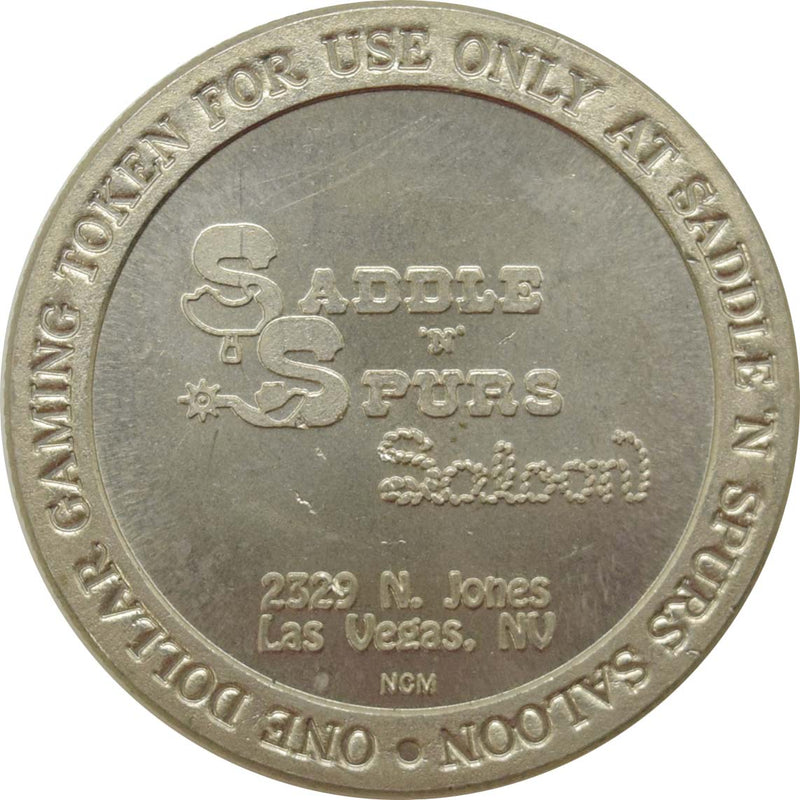 Saddle N Spurs Casino Las Vegas Nevada $1 Token 1990
