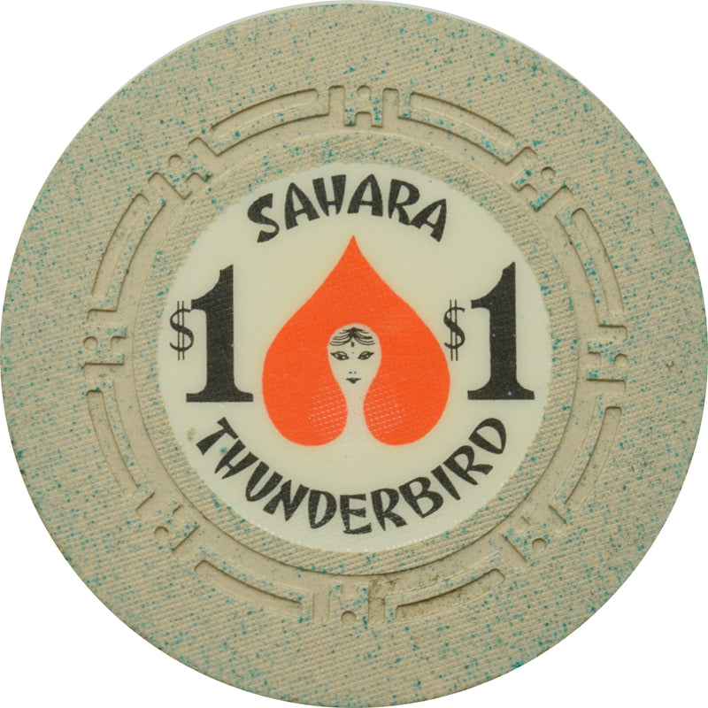 Sahara Thunderbird Casino Las Vegas Nevada $1 Chip 1964