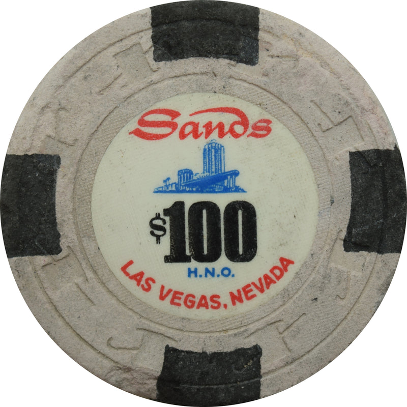 Sands Casino Las Vegas Nevada $100 HNO Dig Chip 1970s