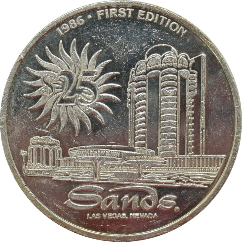 Sands Casino Las Vegas Nevada $25 1.5 Troy Ounces .999 Silver Token 1986