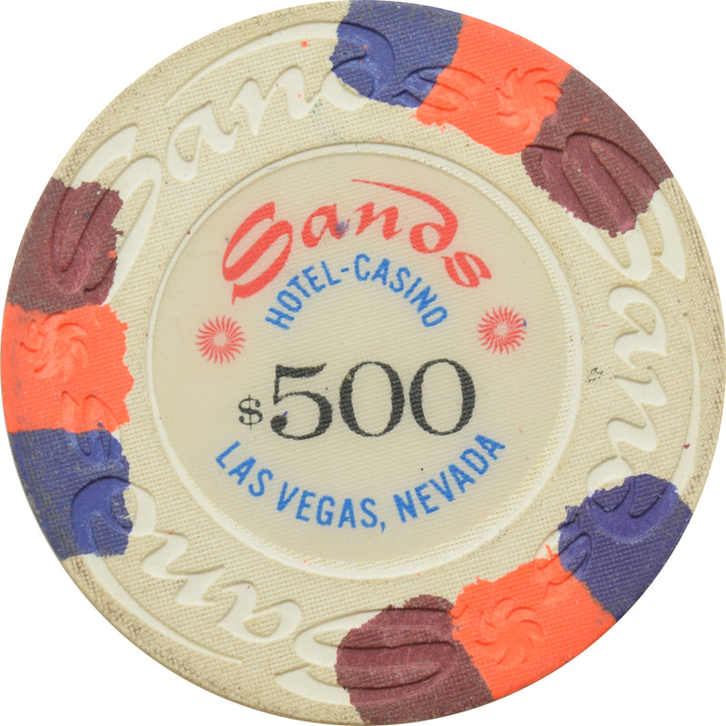 Sands Casino Las Vegas Nevada $500 Chip 1970s