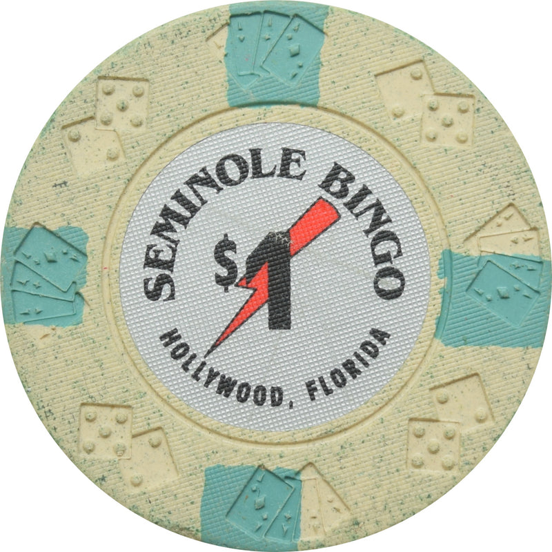 Seminole Bingo Casino Hollywood FL $1 Chip