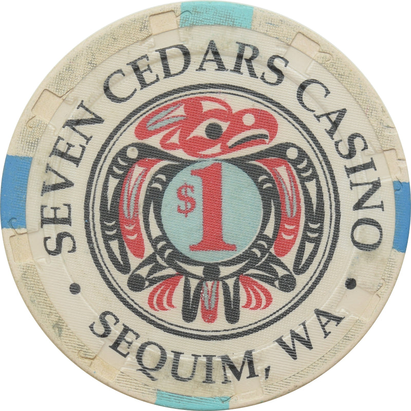 Seven Cedars Casino Sequim Washington $1 Chip