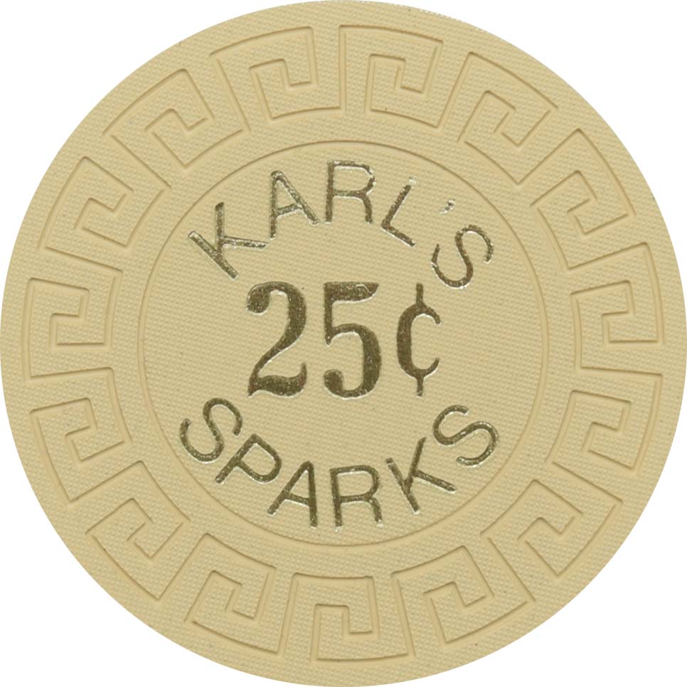 Silver Club (Karl's) Casino Sparks Nevada 25 Cent Chip 1963