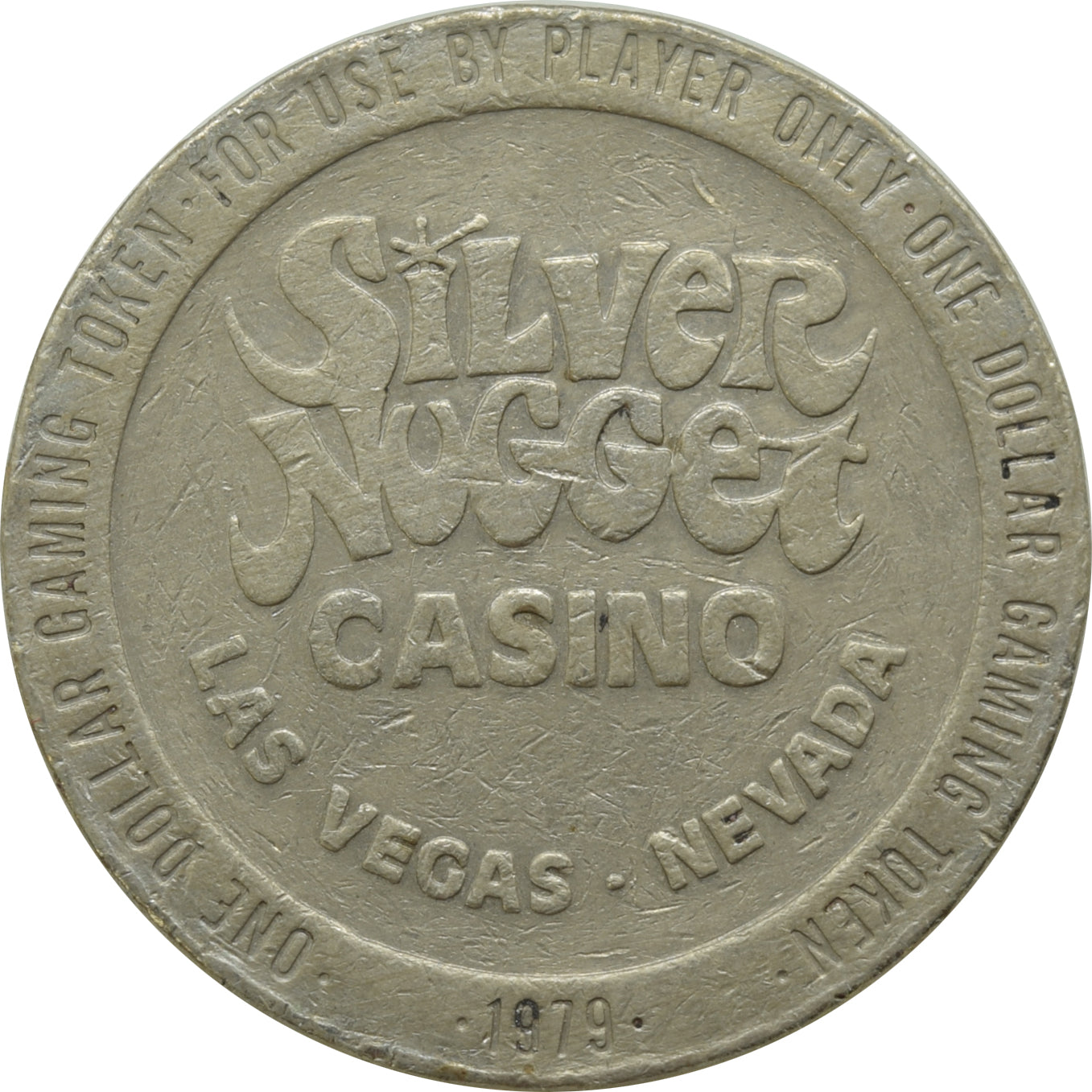 Silver Nugget Casino N. Las Vegas NV $1 Token 1979