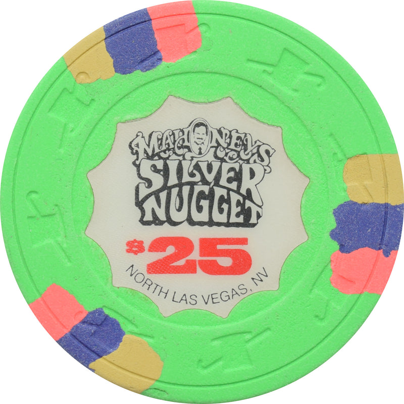 Mahoney's Silver Nugget Casino N. Las Vegas Nevada $25 Chip 1989