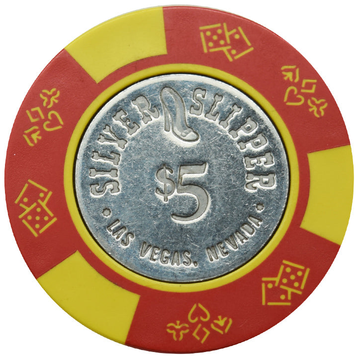 Silver Slipper Casino Las Vegas Nevada $5 Chip 1980s