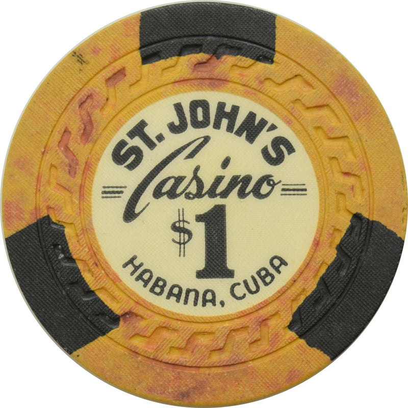 St. John's Casino Havana Cuba $1 Chip