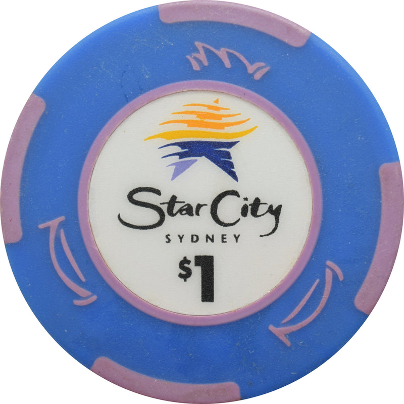 Star City Casino Sydney Australia $1 Chip