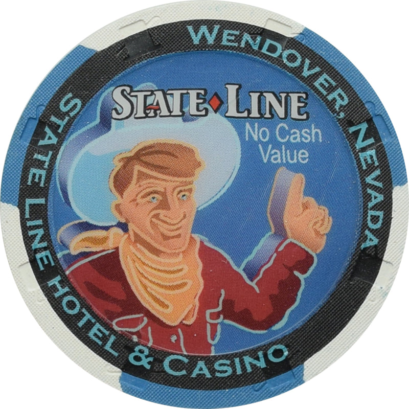 State Line Casino Wendover Nevada Blue NCV Chip 1990s