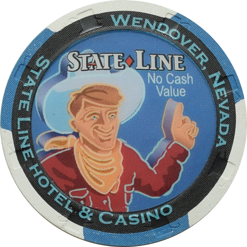 State Line Casino Wendover Nevada Blue NCV Chip 1990s