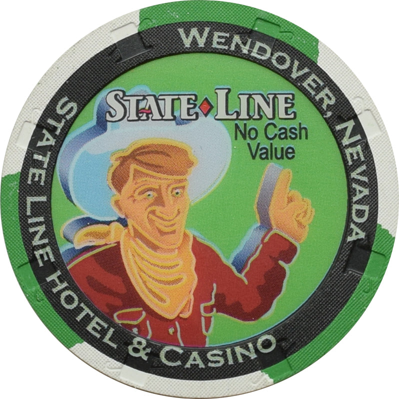 State Line Casino Wendover Nevada Green NCV Chip 1990s